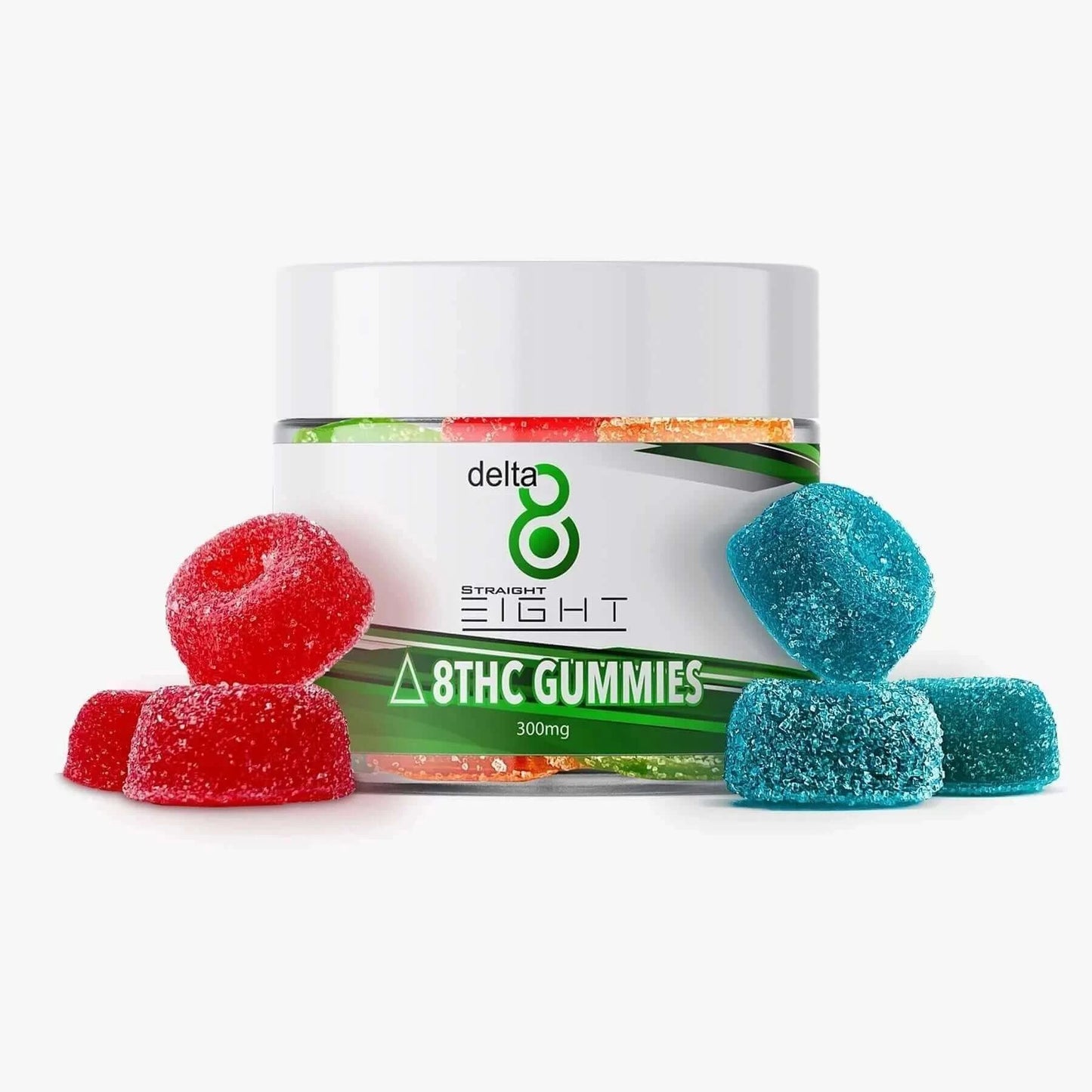 DELTA 8 THC GUMMIES / STRAIGHT 8 / 300mg - lakenormanhempco