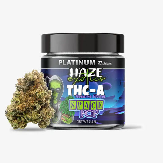 THC-A FLOWER / SPACE POP / HAZE EXOTICS PLATINUM RESERVE