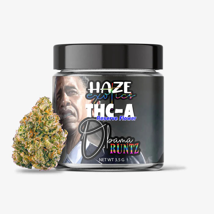  THC-A FLOWER / OBAMA RUNTZ / 3.5G JAR / HAZE EXOTICS