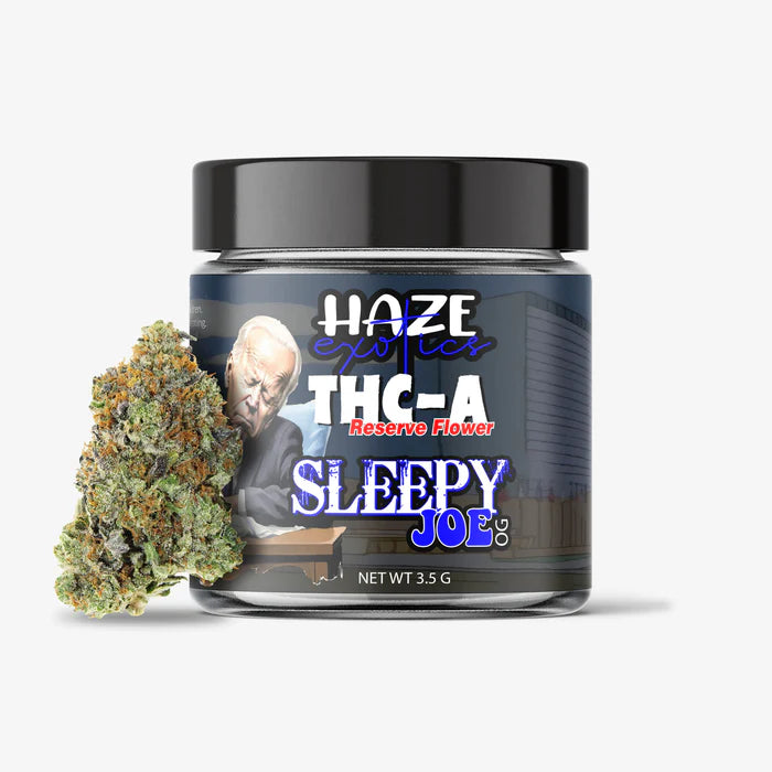 THC-A FLOWER / SLEEPY JOE OG / 3.5G JAR / HAZE EXOTICS