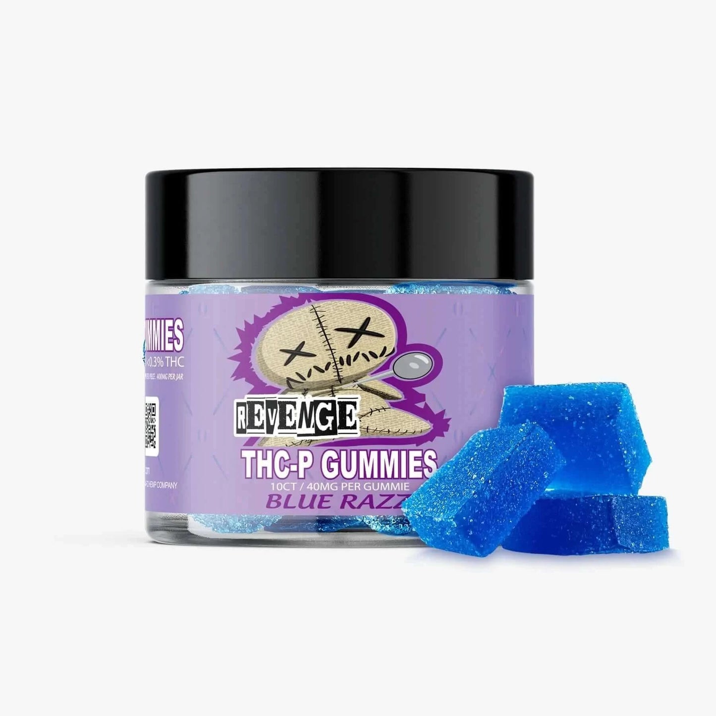 THC-P GUMMIES / REVENGE / BLUE RAZZ 400mg / 10ct